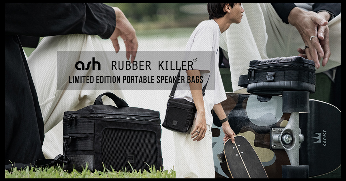 "ASH X RUBBER KILLER" LIMITED EDITION PORTABLE SPEAKER BAGS